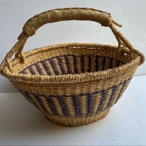Farmers market basket 🧺 decor woven wicker